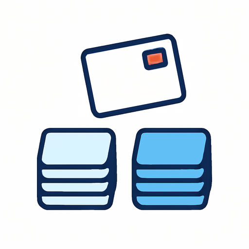Ilustración del flow Clasificador de contactos: tarjetas ordenadas en dos montones